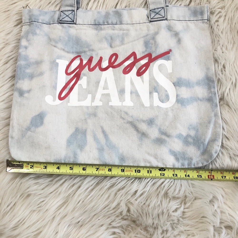 🔴SOLD🔴 GUESS Jeans Bleach Dye Hand Bag - Picture 8 of 8